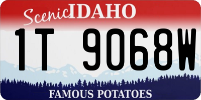 ID license plate 1T9068W