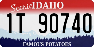 ID license plate 1T9074O