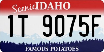 ID license plate 1T9075F