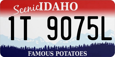 ID license plate 1T9075L