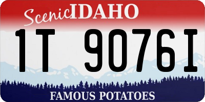 ID license plate 1T9076I