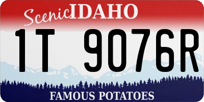 ID license plate 1T9076R