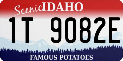 ID license plate 1T9082E