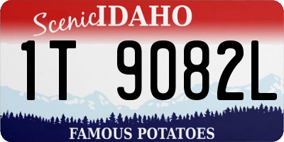 ID license plate 1T9082L