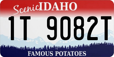 ID license plate 1T9082T