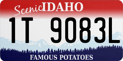 ID license plate 1T9083L