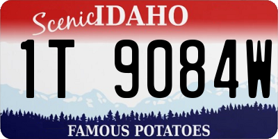 ID license plate 1T9084W