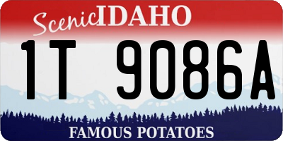 ID license plate 1T9086A