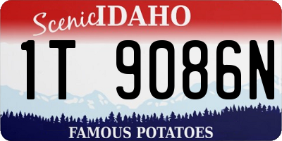 ID license plate 1T9086N