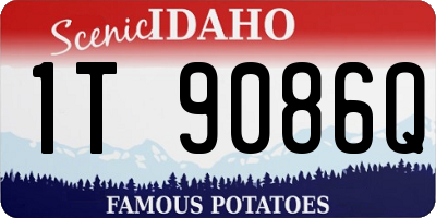 ID license plate 1T9086Q