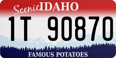 ID license plate 1T9087O