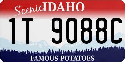 ID license plate 1T9088C