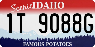 ID license plate 1T9088G