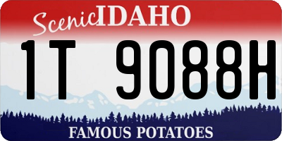 ID license plate 1T9088H