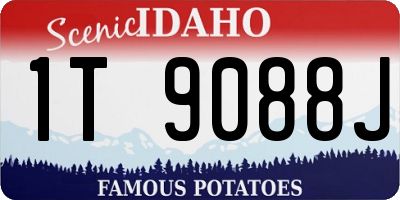 ID license plate 1T9088J