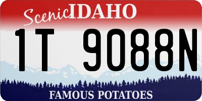 ID license plate 1T9088N