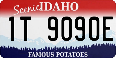ID license plate 1T9090E