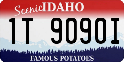 ID license plate 1T9090I