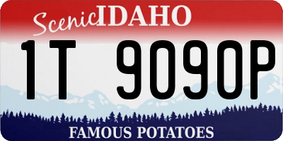 ID license plate 1T9090P