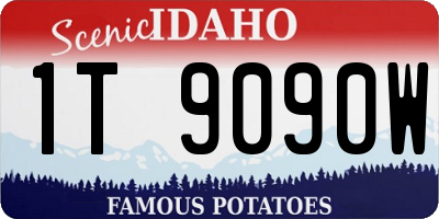ID license plate 1T9090W