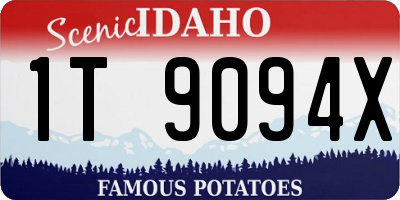 ID license plate 1T9094X