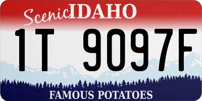 ID license plate 1T9097F