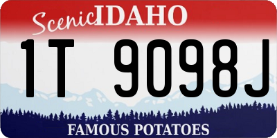 ID license plate 1T9098J
