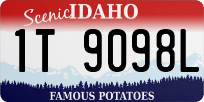 ID license plate 1T9098L