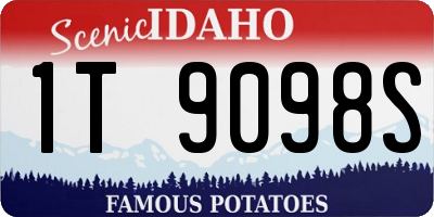 ID license plate 1T9098S