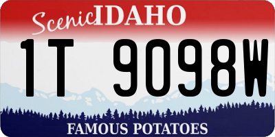 ID license plate 1T9098W