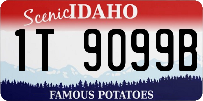 ID license plate 1T9099B