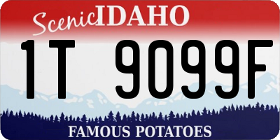 ID license plate 1T9099F