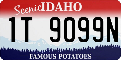 ID license plate 1T9099N
