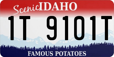 ID license plate 1T9101T