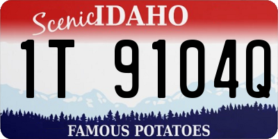 ID license plate 1T9104Q