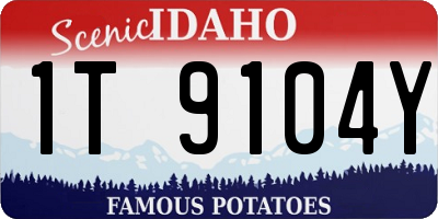 ID license plate 1T9104Y