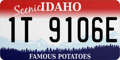 ID license plate 1T9106E