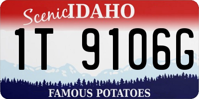 ID license plate 1T9106G