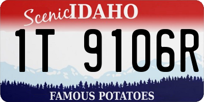 ID license plate 1T9106R