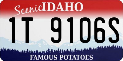 ID license plate 1T9106S