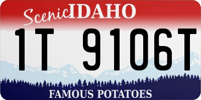 ID license plate 1T9106T