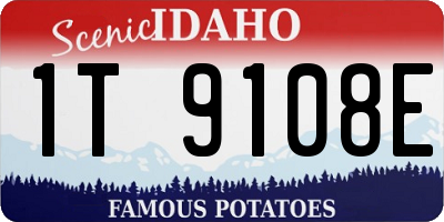 ID license plate 1T9108E