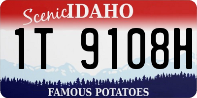 ID license plate 1T9108H