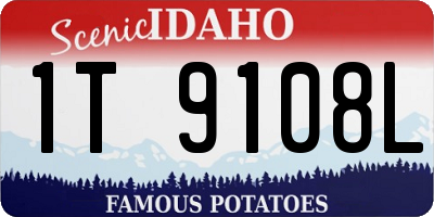 ID license plate 1T9108L