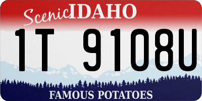 ID license plate 1T9108U