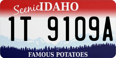 ID license plate 1T9109A