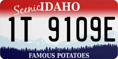 ID license plate 1T9109E