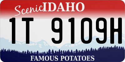 ID license plate 1T9109H