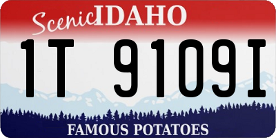 ID license plate 1T9109I