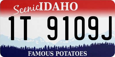 ID license plate 1T9109J